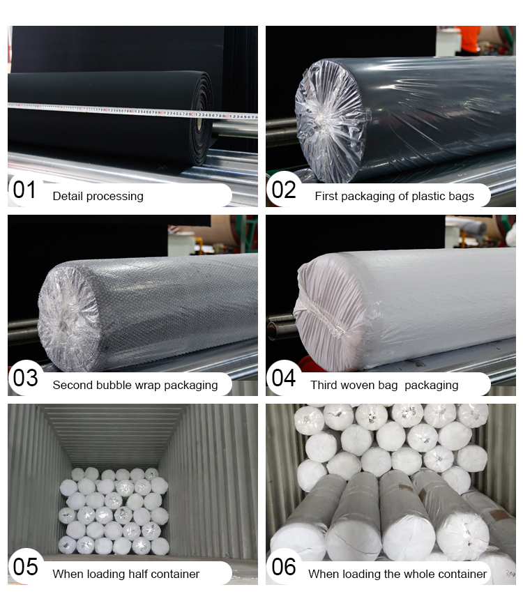 Insulation Black CR Rubber Foam Raw Material Rubber Closed Cell Chloroprene Rubber manufacturer/PAIDU